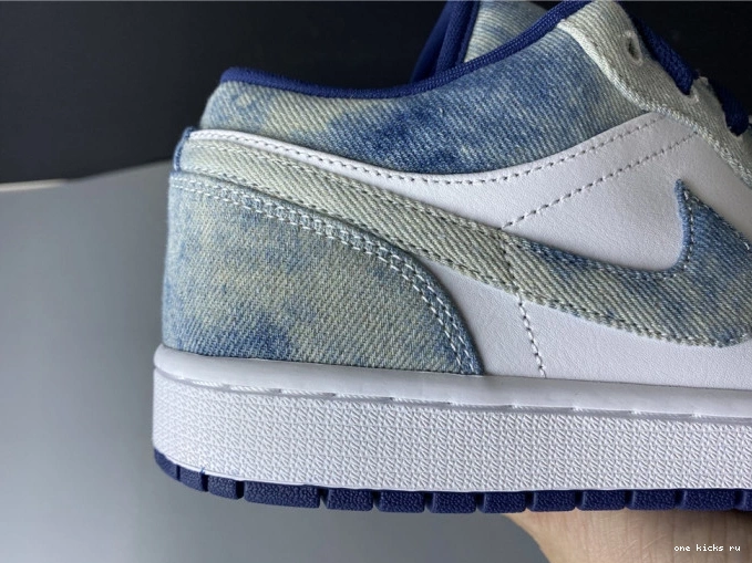 Cheap CZ8455-100 Washed Air Jordan 1 Low Denim 0802